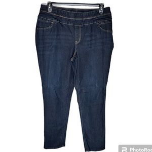 Relativity NWOT Ankle pull up denim elastic waist size 16 Length 28 leggings